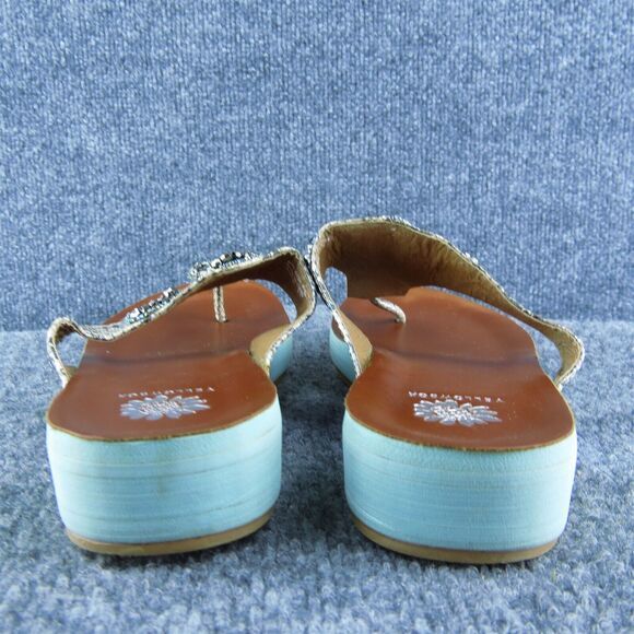 Yellowbox Karlie Women Thong Sandal Shoes Silver Synthetic Size 7.5 Medium - Picture 5 of 10